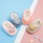 0一1岁婴幼儿棉鞋女宝宝学步前鞋子秋冬季款加绒保暖软底6一12月
