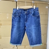 一线撤柜牛仔短裤，男士夏季薄款纯棉蓝色，水洗直筒男式五分裤
