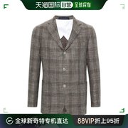 韩国直邮barba24ss西装外套，男jj410060001darkbrown