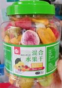 新货综合水果脆片500g罐装冻干水果干草莓香蕉黄桃混合儿童零食品