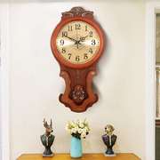 欧式钟表挂钟家用客厅装饰时钟中式大气中国风摆钟时尚卧室石英钟