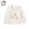 Hello Kitty童装女童春秋娃娃领长袖T恤打底衫儿童棉上衣