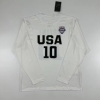 美国队usa10号科比黑曼巴篮球训练速干运动长袖，t恤投篮服射手服男