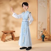 男童唐装汉服夏装男孩中国风童装2022儿童古装女童国学演出服