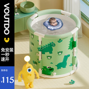儿童泡澡桶家用宝宝新生儿洗澡桶可坐可折叠浴桶免安装婴儿游泳桶