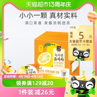 Nokchawon韩国进口蜂蜜柚子水果茶30g*15颗便携春游果酱冲泡饮品
