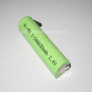镍氢电池5号异形电池ni-mh2aa600mah2.4v剃须理发器电池组