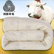 加厚保暖全棉羊毛被冬被 床上用品单人双人被芯被子
