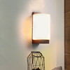 新中式卧室床头壁灯胡桃木色实木客厅背景墙温馨过道楼梯墙壁灯具