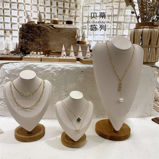 韩国饰品展示架项链架子，颈部模特项链，脖子长款项链道具