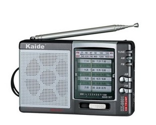 凯迪KK9801全波段两节5号电池校园广播指针式便携收音机