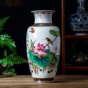 景德镇陶瓷器富贵竹大花瓶摆件家居装饰品青花瓷新中式，客厅干插花