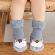 婴儿鞋袜软底防滑秋冬加厚加绒保暖袜套新生宝宝学步袜子鞋地板袜