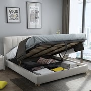 双人床绒布艺可拆洗软床婚床科技布床小户型主卧室一米五X1.5m简
