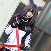 日方舟cos服德克萨斯cosplay女装全套制服 假发耳朵尾巴鞋新濮