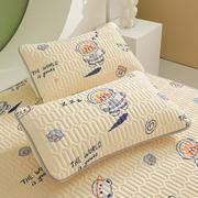 乳胶枕头双人夫妻枕套，夏季冰丝枕套15x20cm规格一只装单人枕芯内