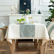 北欧茶几桌布布艺长方形家用棉麻高级感轻奢简约餐桌布家用布台布
