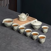 景德镇茶具套装轻奢高档三才，盖碗茶壶功夫，茶杯茶艺中式