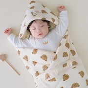新生婴儿儿衣服包被冬季婴幼儿，秋季睡袋防惊跳神器包单初生秋冬
