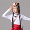 藏族头饰女藏式2022年藏族舞蹈演出头饰舞台，夸张少数民族饰品