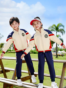 男女儿童春秋季棒球服小学生校服套装幼儿园园服学院风运动班服棉