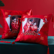 创意抱枕一对结婚礼物送新人婚庆，品卧室婚房床上装饰红色喜字靠枕