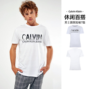 calvinklein凯文克莱ckjeans短袖，t恤男士，印花logo圆领夏装集c