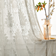 欧式高档大气窗帘客厅卧室，丝绒窗纱加厚遮光阳台飘窗落地纱帘成品