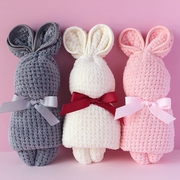 大号小兔子造型毛巾兔，礼物送业主客户，餐厅春游节日伴手礼