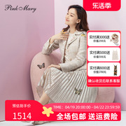 Pink Mary/粉红玛琍外套女2022春秋小香风修身复古上衣PMALW6502