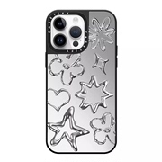 CASETI 金属爱心 镜面磁吸iPhone15Pro手机壳适用14Promax苹果13卡通可爱12亚克力11防摔保护套