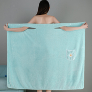 家用浴巾女可穿可裹可穿式比纯棉，吸水速干浴裙2022夏季大裹巾