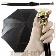 手动长柄伞晴雨伞个性骷髅，伞男女时尚，百搭帅气两用伞