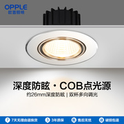 COB点光源深度防眩光 厚实耐用照射角度多角