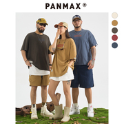 panmax潮牌大码男装t恤情侣装，重磅宽松加肥加大短袖百搭dd-ts0098