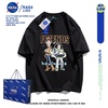 NASA迪士尼联名巴斯光年重磅纯棉短袖T恤男潮牌宽松美式喜欢半袖t