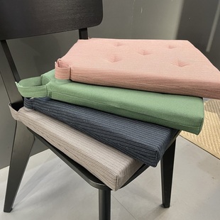 中小学生欧式梯形坐垫纯棉，餐椅垫高密度，海绵透气教室软垫定制
