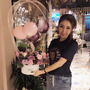 深圳同城花店送花鲜花速递气球花盒抱抱桶纪念日生日红玫瑰开业