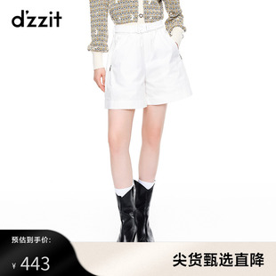 dzzit地素奥莱春秋时尚休闲宽松短裤女薄款高腰裤子显瘦