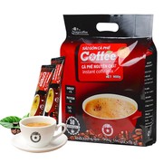 西贡越南进口速溶咖啡，条装三合一原味，炭烧猫屎特浓提神咖啡