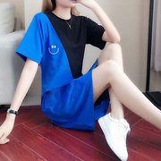 夏季女装显瘦慵懒风韩版运动时尚，宽松短袖t恤裙子休闲连衣裙