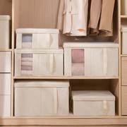 衣服收纳箱储物箱大号可折叠布艺，衣柜收纳整理箱，家用天地盖可透视