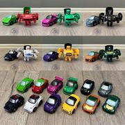 q版迷你变形小汽车机器人，玩具部分合金，幼儿园男孩儿童模型礼物