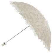 遮阳伞二折蕾丝刺绣花太阳伞黑胶，防紫外线防晒公主晴雨两用洋伞女