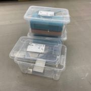 IKEA宜家 萨姆拉 收纳储物盒子桌面塑料收纳盒透明杂物整理箱