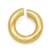 1个日本18k金黄金首饰配件开口圈diy丨线径0.55mm 直径2.5mm