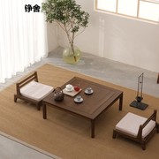 老榆木方桌榻榻米小飘窗茶几实木，矮桌子简约日式炕桌和室几桌