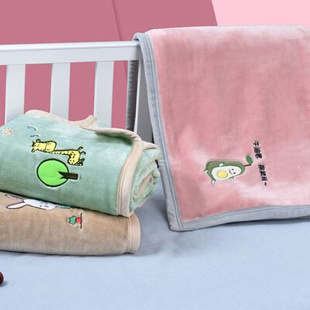 儿童毛毯婴儿盖毯春秋，夏季幼儿园午睡小被子新生儿，宝宝珊瑚绒毯子