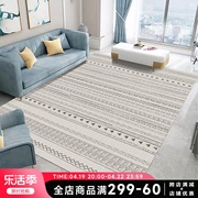 北欧现代简约地毯ins风格，摩洛哥卧室床边客厅，沙发茶几毯地垫复古