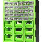 美耐特抽屉零件盒塑料螺丝盒长方形分隔箱五金配件电子元件收纳盒